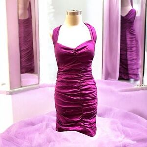 NWT Nicole Miller Figure Hugging Shirred Sexy Dress - Size 8